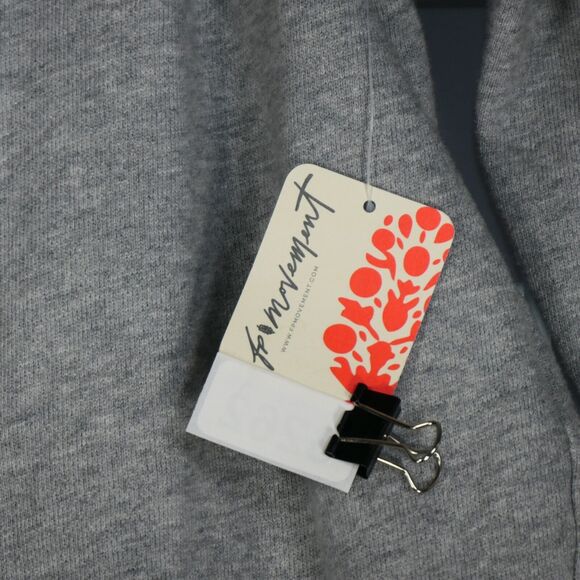 New Free People Movement Romper Size L Gray 1 Piece Take the Plunge NWT $128 - Picture 14 of 14